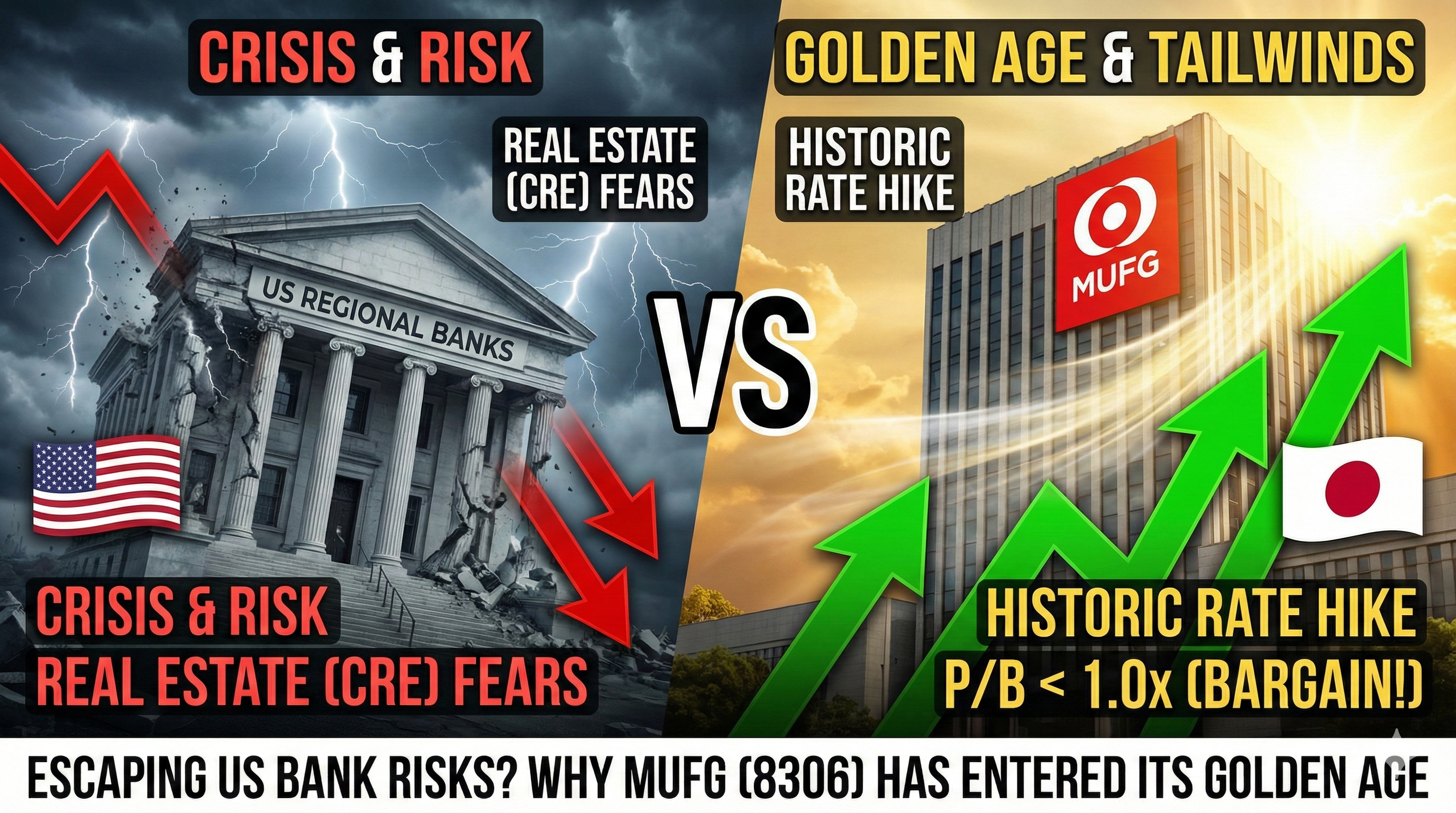 Escaping US Regional Bank Risks? Why Japan’s Mega-Bank “MUFG (8306)” Has Just Entered Its Golden Age