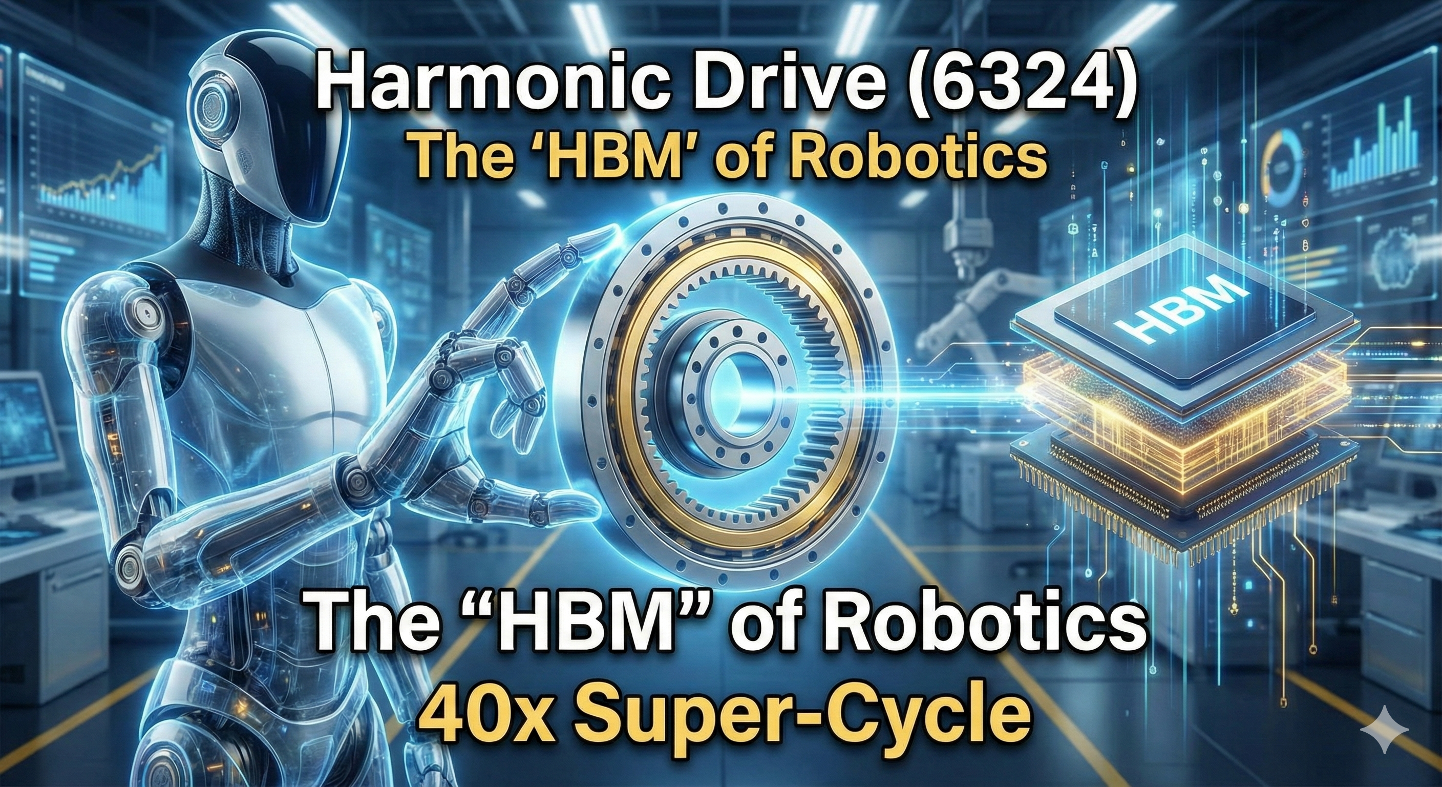 Harmonic Drive (6324): The “HBM” of Robotics and the 40x Super-Cycle of Humanoids