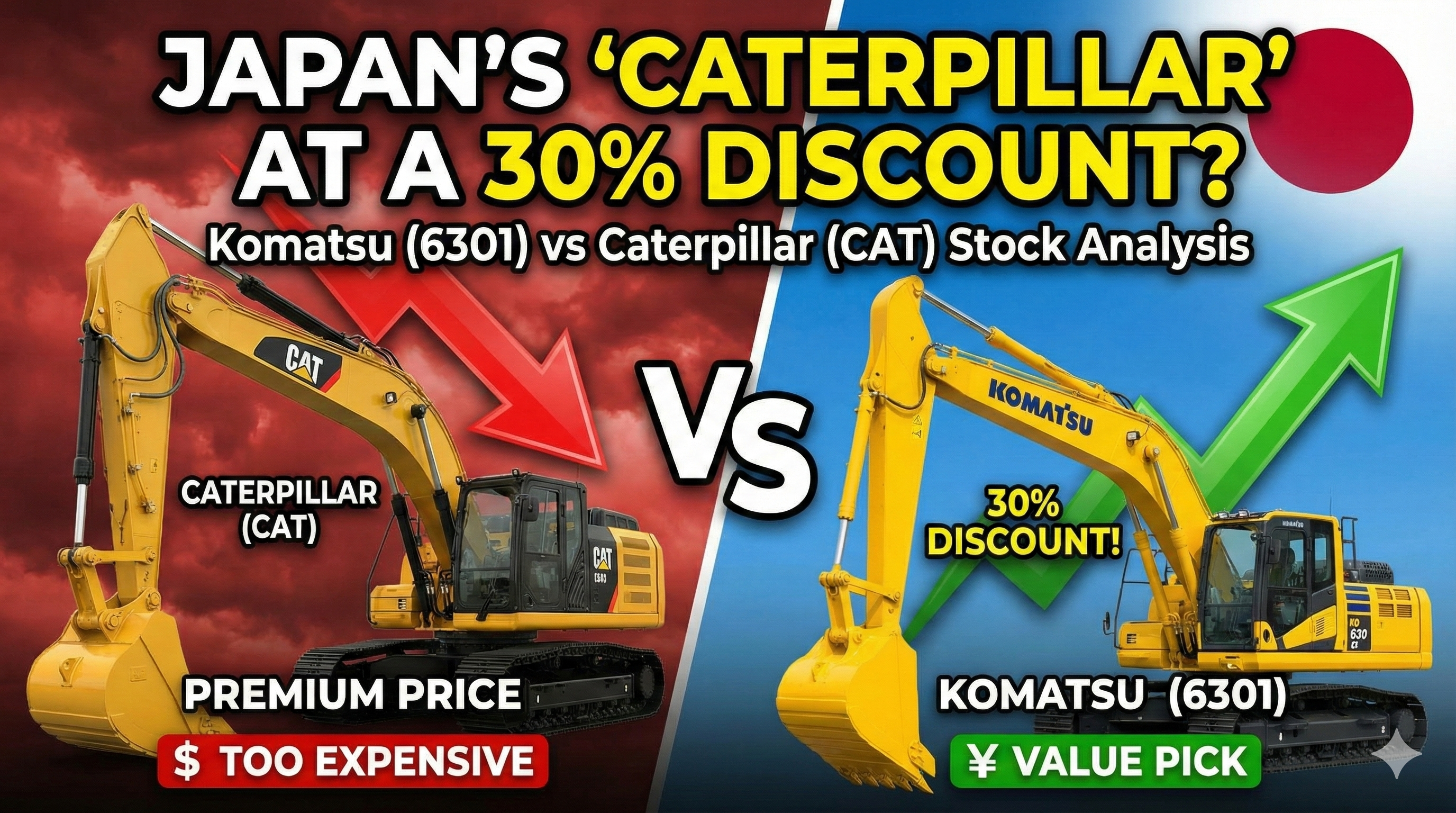 Komatsu 6301 industrial machinery, the Caterpillar of Japan dividend stock